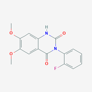 3-(2-fluorophenyl)-6,7-dimethoxy-2,4(1H,3H)-quinazolinedione