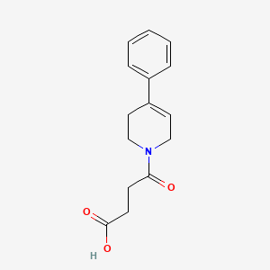 molecular formula C15H17NO3 B5664242 4-oxo-4-(4-phenyl-3,6-dihydro-1(2H)-pyridinyl)butanoic acid 