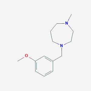molecular formula C14H22N2O B5664249 1-(3-methoxybenzyl)-4-methyl-1,4-diazepane 