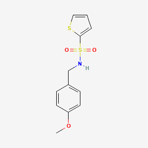 molecular formula C12H13NO3S2 B5664273 N-(4-methoxybenzyl)-2-thiophenesulfonamide 