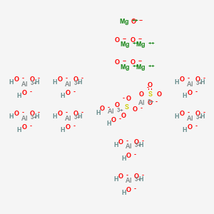 molecular formula Al10H26Mg5O39S2 B566428 Almagodrate CAS No. 103371-30-8