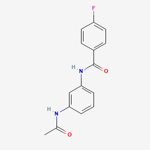 N-[3-(acetylamino)phenyl]-4-fluorobenzamide