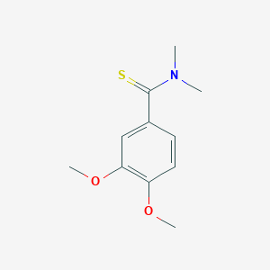 molecular formula C11H15NO2S B5664299 3,4-dimethoxy-N,N-dimethylbenzenecarbothioamide 