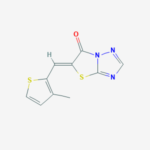 5-[(3-methyl-2-thienyl)methylene][1,3]thiazolo[3,2-b][1,2,4]triazol-6(5H)-one