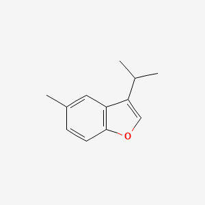 molecular formula C12H14O B566438 3-Isopropyl-5-methylbenzofuran CAS No. 105540-41-8