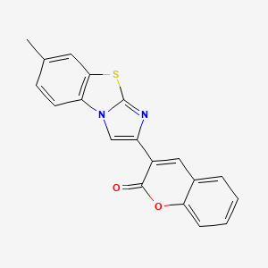molecular formula C19H12N2O2S B5664393 3-(7-methylimidazo[2,1-b][1,3]benzothiazol-2-yl)-2H-chromen-2-one 