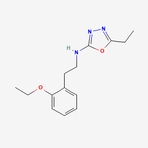 N-[2-(2-ethoxyphenyl)ethyl]-5-ethyl-1,3,4-oxadiazol-2-amine