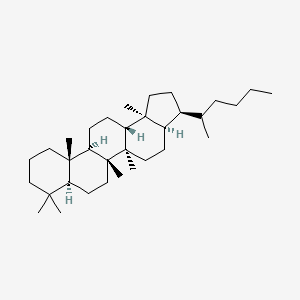 molecular formula C33H58 B566442 17alpha(H),21alpha(H)-22RS-Trishomohopane CAS No. 105498-26-8