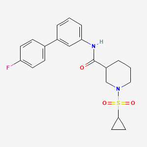 molecular formula C21H23FN2O3S B5664431 1-(cyclopropylsulfonyl)-N-(4'-fluorobiphenyl-3-yl)piperidine-3-carboxamide 