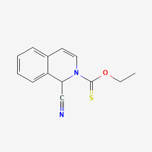 molecular formula C13H12N2OS B566447 1-Cyano-2(1H)-isoquinolinecarbothioic acid ethyl ester CAS No. 19821-41-1