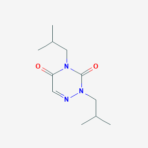 molecular formula C11H19N3O2 B5664471 2,4-diisobutyl-1,2,4-triazine-3,5(2H,4H)-dione 