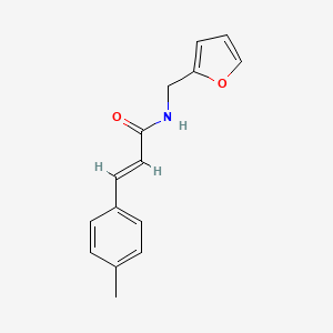 molecular formula C15H15NO2 B5664489 N-(2-furylmethyl)-3-(4-methylphenyl)acrylamide 