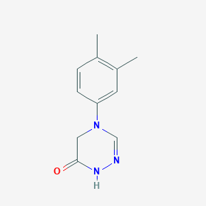 molecular formula C11H13N3O B5664518 4-(3,4-dimethylphenyl)-4,5-dihydro-1,2,4-triazin-6(1H)-one 