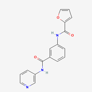 molecular formula C17H13N3O3 B5664591 N-{3-[(3-pyridinylamino)carbonyl]phenyl}-2-furamide 