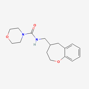 molecular formula C16H22N2O3 B5664622 N-(2,3,4,5-tetrahydro-1-benzoxepin-4-ylmethyl)morpholine-4-carboxamide 