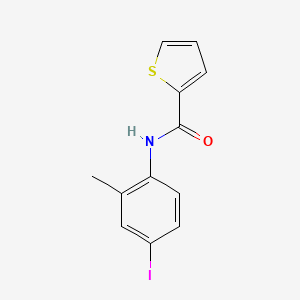 molecular formula C12H10INOS B5664660 N-(4-iodo-2-methylphenyl)-2-thiophenecarboxamide 