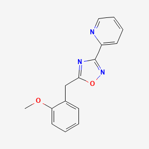 molecular formula C15H13N3O2 B5664722 2-[5-(2-methoxybenzyl)-1,2,4-oxadiazol-3-yl]pyridine 