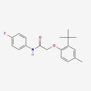 2-(2-tert-butyl-4-methylphenoxy)-N-(4-fluorophenyl)acetamide