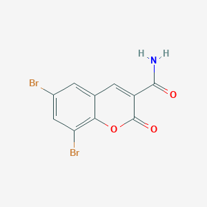 molecular formula C10H5Br2NO3 B5664811 6,8-dibromo-2-oxo-2H-chromene-3-carboxamide CAS No. 5532-68-3