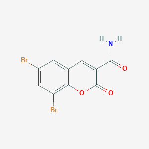 6,8-dibromo-2-oxo-2H-chromene-3-carboxamide