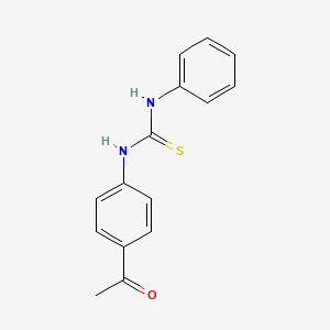 molecular formula C15H14N2OS B5664910 N-(4-乙酰苯基)-N'-苯基硫脲 