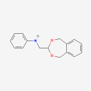 molecular formula C16H17NO2 B5664951 (1,5-dihydro-2,4-benzodioxepin-3-ylmethyl)phenylamine 
