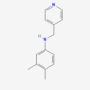 molecular formula C14H16N2 B5664991 (3,4-dimethylphenyl)(4-pyridinylmethyl)amine 