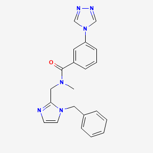 N-[(1-benzyl-1H-imidazol-2-yl)methyl]-N-methyl-3-(4H-1,2,4-triazol-4-yl)benzamide
