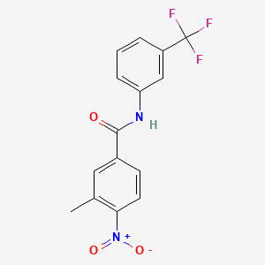 molecular formula C15H11F3N2O3 B5665035 3-methyl-4-nitro-N-[3-(trifluoromethyl)phenyl]benzamide 