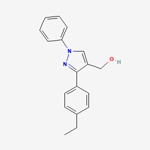 molecular formula C18H18N2O B5665039 [3-(4-乙基苯基)-1-苯基-1H-吡唑-4-基]甲醇 