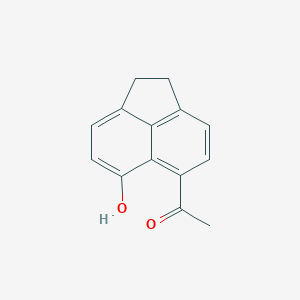 molecular formula C14H12O2 B5665075 1-(6-hydroxy-1,2-dihydro-5-acenaphthylenyl)ethanone 