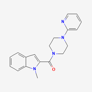 molecular formula C19H20N4O B5665097 1-methyl-2-{[4-(2-pyridinyl)-1-piperazinyl]carbonyl}-1H-indole 