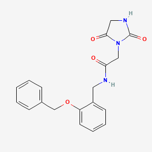 N-[2-(benzyloxy)benzyl]-2-(2,5-dioxo-1-imidazolidinyl)acetamide