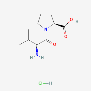 molecular formula C10H19ClN2O3 B566517 H-Val-pro-OH hcl CAS No. 105931-64-4