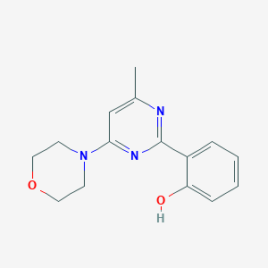 2-[4-methyl-6-(4-morpholinyl)-2-pyrimidinyl]phenol