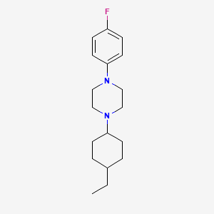 molecular formula C18H27FN2 B5665292 1-(4-ethylcyclohexyl)-4-(4-fluorophenyl)piperazine 
