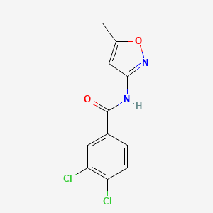 molecular formula C11H8Cl2N2O2 B5665327 3,4-dichloro-N-(5-methyl-3-isoxazolyl)benzamide 