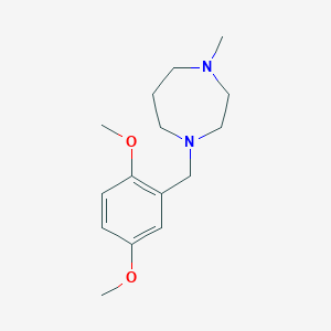 molecular formula C15H24N2O2 B5665337 1-(2,5-dimethoxybenzyl)-4-methyl-1,4-diazepane 