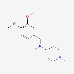 molecular formula C16H26N2O2 B5665358 N-(3,4-dimethoxybenzyl)-N,1-dimethyl-4-piperidinamine 