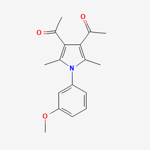 1,1'-[1-(3-methoxyphenyl)-2,5-dimethyl-1H-pyrrole-3,4-diyl]diethanone