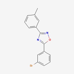 molecular formula C15H11BrN2O B5665400 5-(3-bromophenyl)-3-(3-methylphenyl)-1,2,4-oxadiazole 