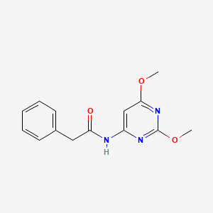 molecular formula C14H15N3O3 B5665406 N-(2,6-dimethoxy-4-pyrimidinyl)-2-phenylacetamide 