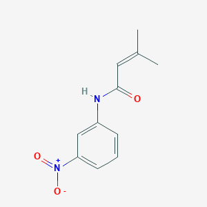 molecular formula C11H12N2O3 B5665437 3-methyl-N-(3-nitrophenyl)-2-butenamide 