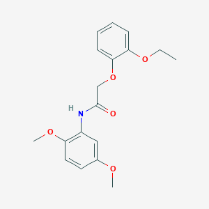 molecular formula C18H21NO5 B5665488 N-(2,5-dimethoxyphenyl)-2-(2-ethoxyphenoxy)acetamide 
