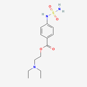 molecular formula C13H21N3O4S B566560 2-(Diethylamino)ethyl 4-(sulfamoylamino)benzoate CAS No. 100530-44-7