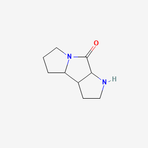 molecular formula C9H14N2O B566563 Octahydropyrrolo[3,2-a]pyrrolizin-8(2H)-one CAS No. 109941-63-1