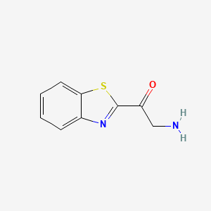 molecular formula C9H8N2OS B566564 2-Amino-1-(1,3-benzothiazol-2-yl)ethanone CAS No. 108127-97-5