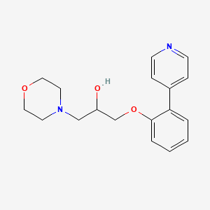 molecular formula C18H22N2O3 B5665655 1-morpholin-4-yl-3-(2-pyridin-4-ylphenoxy)propan-2-ol 