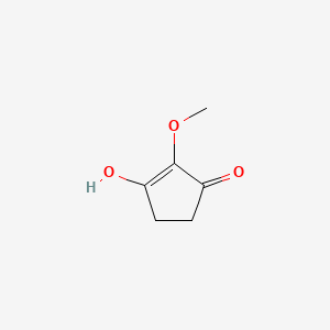 molecular formula C6H8O3 B566567 3-Hydroxy-2-methoxycyclopent-2-enone CAS No. 100191-37-5