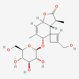 molecular formula C21H32O9 B566569 Lactuside B CAS No. 106009-42-1